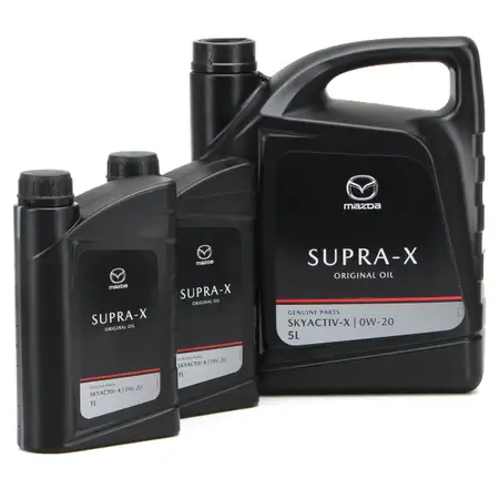 7 Liter ORIGINAL Mazda Motor&ouml;l &Ouml;l Oil SUPRA-X 0W-20 0W20 BENZIN SKYACTIV-X