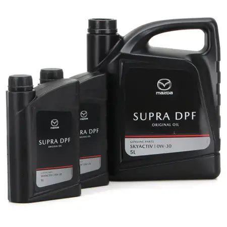 7 Liter ORIGINAL Mazda Motor&ouml;l &Ouml;l Oil SUPRA DPF 0W-30 0W30 f&uuml;r DIESEL SKYACTIV