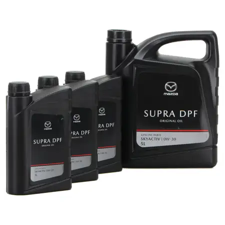 8 Liter ORIGINAL Mazda Motor&ouml;l &Ouml;l Oil SUPRA DPF 0W-30 0W30 f&uuml;r DIESEL SKYACTIV