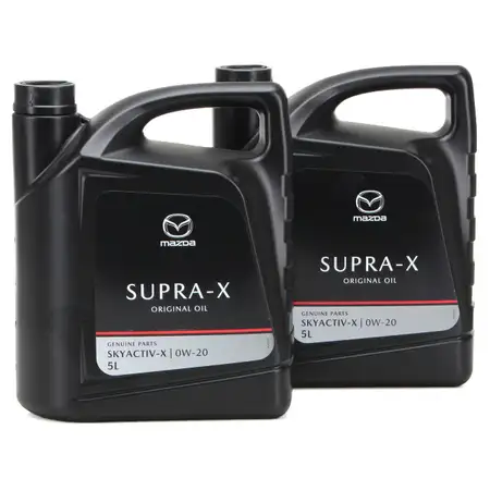 10 Liter ORIGINAL Mazda Motor&ouml;l &Ouml;l Oil SUPRA-X 0W-20 0W20 BENZIN SKYACTIV-X