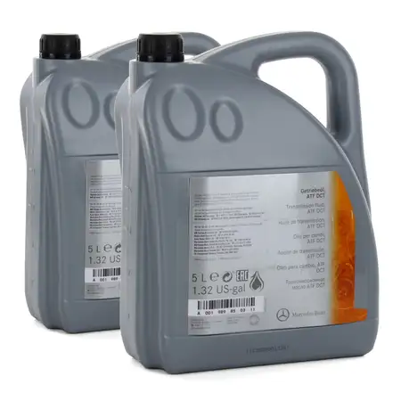 2x 5 Liter ORIGINAL Mercedes Getriebe&ouml;l Automatikgetriebe&ouml;l ATF DCT 001989850314