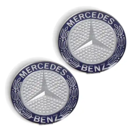 2x ORIGINAL Mercedes-Benz Emblem Stern Lorbeerkranz Schl&uuml;sselanh&auml;nger SLK R170 0008170216