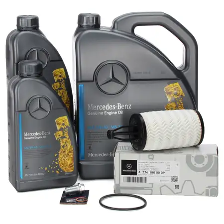 7L ORIGINAL Mercedes-Benz Motor&ouml;l &Ouml;L 5W40 MB 229.5 + &Ouml;lfilter M276 2761800009