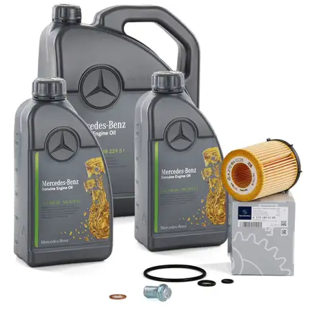 7 Liter ORIGINAL Mercedes-Benz &Ouml;L Motor&ouml;l 5W30 MB 229.51 + &Ouml;lfilter 2701800109