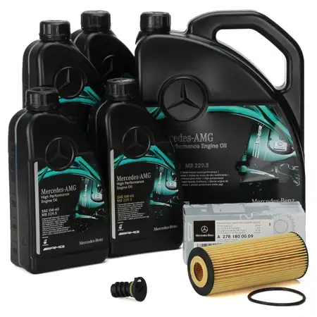 9L ORIGINAL Mercedes AMG High performance 0W40 + &Ouml;lfilter 63AMG M278 M157 M177