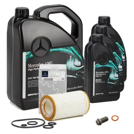 8L ORIGINAL Mercedes AMG High performance 0W40 + &Ouml;lfilter M112 M113 32/43/55AMG