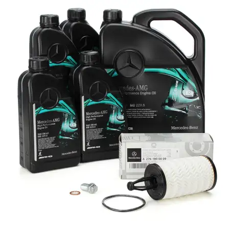 9L ORIGINAL Mercedes AMG High performance 0W40 + &Ouml;lfilter M276 43AMG M157 63AMG