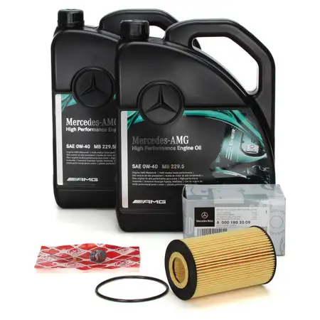 10L ORIGINAL Mercedes AMG High performance 0W40 + &Ouml;lfilter M156 C-/E-/CL-63AMG