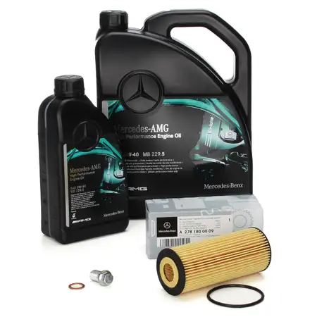 6L ORIGINAL Mercedes AMG High performance 0W40 + &Ouml;lfilter W176 C117 X117 X156 M133 45AMG