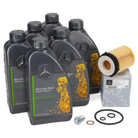 6L 6 Liter ORIGINAL Mercedes-Benz 0W-20 MB 229.71 Motor&ouml;l + &Ouml;lfilter M260 M264 M270 M274