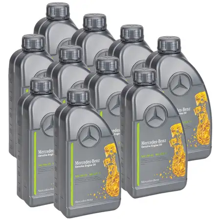 10L 10 Liter ORIGINAL Mercedes-Benz Motor&ouml;l &Ouml;l 0W-20 MB 229.71 000989870611