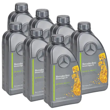 7L 7 Liter ORIGINAL Mercedes-Benz Motor&ouml;l &Ouml;l 0W-20 MB 229.71 000989870611