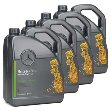 20L 20 Liter ORIGINAL Mercedes-Benz Motor&ouml;l &Ouml;L 5W30 5W-30 MB 229.52 000989330913