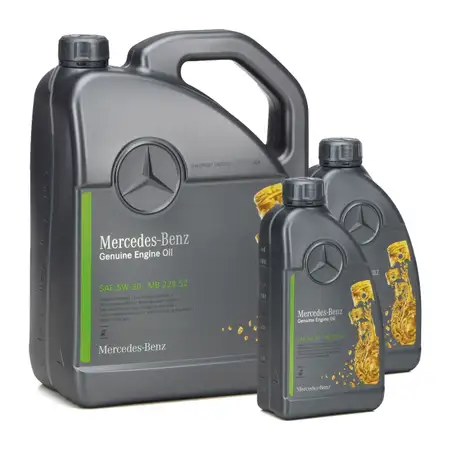 7L 7 Liter ORIGINAL Mercedes-Benz Motor&ouml;l &Ouml;L 5W30 5W-30 MB 229.52 0009893309