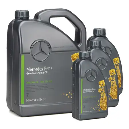 8L 8 Liter ORIGINAL Mercedes-Benz Motor&ouml;l &Ouml;L 5W30 5W-30 MB 229.52 0009893309