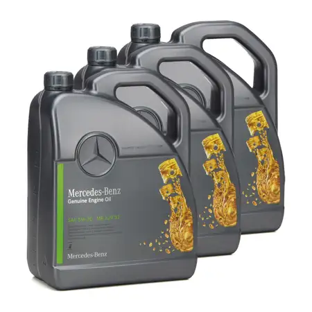 15L 15 Liter ORIGINAL Mercedes-Benz Motor&ouml;l &Ouml;L 5W30 5W-30 MB 229.52 000989330913