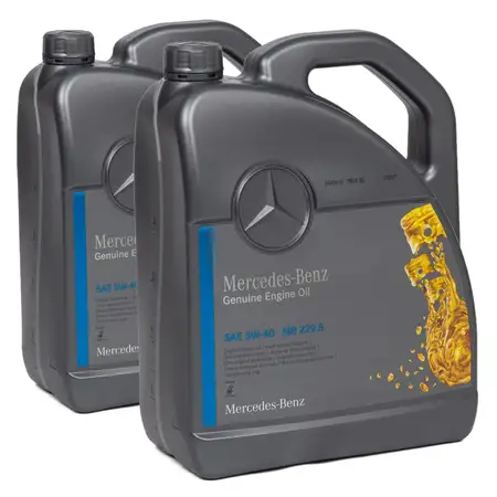 10L 10 Liter ORIGINAL Mercedes-Benz Motor&ouml;l &Ouml;L 5W40 5W-40 MB 229.5 000989920213