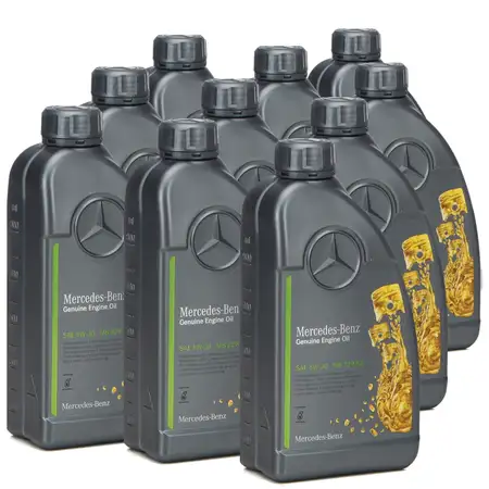 10L 10 Liter ORIGINAL Mercedes-Benz Motor&ouml;l &Ouml;L 5W30 5W-30 MB 229.52 000989330911