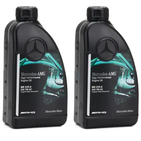 2L ORIGINAL Mercedes AMG High Performance Motor&ouml;l &Ouml;l 0W40 MB 229.5 000989930211