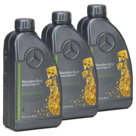 3L 3 Liter ORIGINAL Mercedes-Benz Motor&ouml;l &Ouml;L 5W30 5W-30 MB 229.52 000989330911