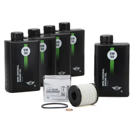 5 Liter ORIGINAL MINI Motor&ouml;l &Ouml;L 5W30 LL-04 Longlife-04 + &Ouml;lfilter 11427622446