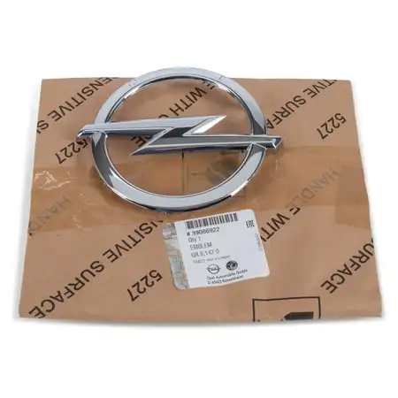 ORIGINAL GM Opel Emblem Logo Blitz K&uuml;hlergrill Astra K vorne 39086922