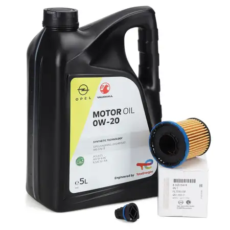 5L 5 Liter ORIGINAL 0W-20 Motor&ouml;l + &Ouml;lfilter Astra K Insignia B 1.5 CRDi/CDTi 105/122 PS