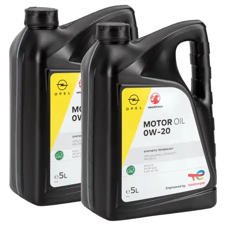 10L ORIGINAL Opel Motor&ouml;l 0W20 Fuel Economy Longlife ACEA C5 API SN+ OV0401547