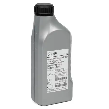 1L 1 Liter ORIGINAL Opel Schaltgetriebe&ouml;l Getriebe&ouml;l &Ouml;L SAE 75W80 93165694