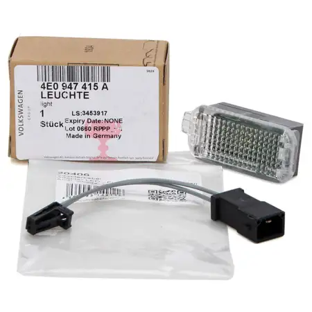 ORIGINAL Audi Innenraumleuchte Fu&szlig;raum LED + Adapter A1 A2 A3 A4 A5 A6 A7 A8 Q3