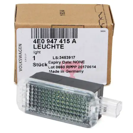 ORIGINAL Audi Innenraumleuchte Fu&szlig;raum LED A1 A2 A3 A4 A5 A6 A7 A8 Q3 4E0947415A