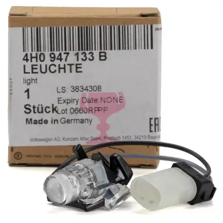 ORIGINAL Audi Umfeldleuchte T&uuml;rgriff A6 C7 A7 4G A8 4H Q7 4M au&szlig;en links 4H0947133B