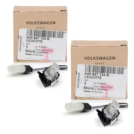 2x ORIGINAL Audi Umfeldleuchte T&uuml;rgriff LED A6 C7 A7 4G A8 4H Q7 4M rechts 4H0947134B