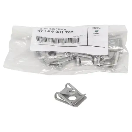 10x ORIGINAL BMW MINI Clips Befestigungsclips Halteklammern Klammer 07146981767