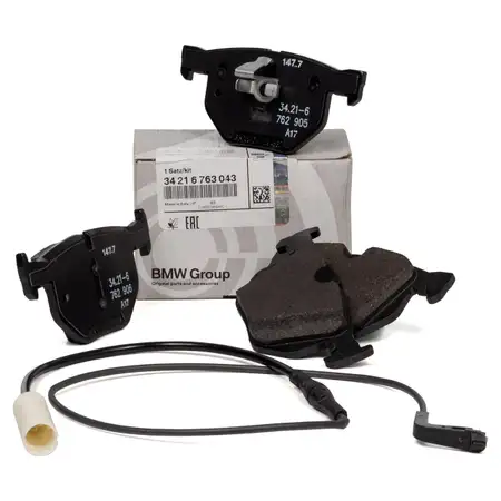 ORIGINAL BMW Bremsbel&auml;ge + Warnkontaktsensor 5er E61 Touring 520-530xi 520-530xd hinten