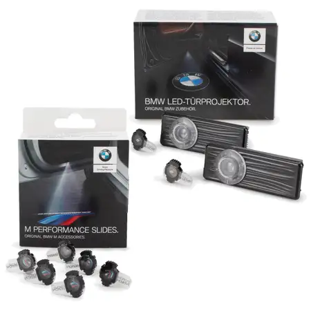 ORIGINAL BMW LED T&uuml;rprojektoren + Dias neues Design 63312468386 + 63312469631