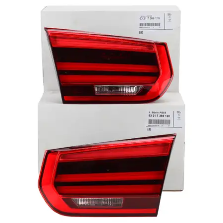 2x ORIGINAL BMW LED Heckleuchte R&uuml;ckleuchte 3er F30 F31 innen links + rechts