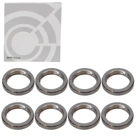 8x ORIGINAL BMW Entkopplungselement W&auml;rmeschutzscheibe N63 13537577649