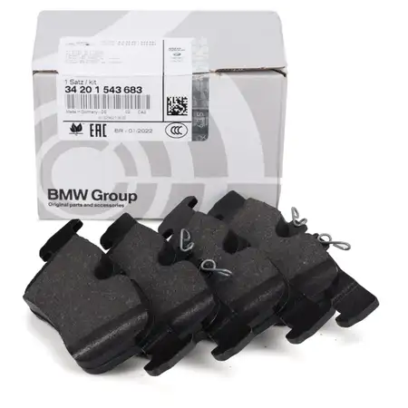 ORIGINAL BMW Bremsbel&auml;ge F40 F52 F44 F45 F46 X1 F48 X2 F39 i3 MINI F55 hinten 34216859917