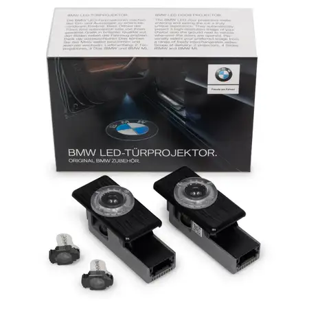 ORIGINAL BMW LED T&uuml;rprojektoren 2. Generation 50mm BMW Logo BMW M Logo 63312463924