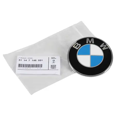 ORIGINAL BMW Emblem Plakette Logo Heckklappe 51147146051 f&uuml;r 3er COUPE E92