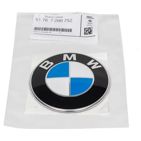 ORIGINAL BMW Emblem Plakette Logo Zeichen Dachbox &Oslash; 82mm 1er-8er X1-X7 i4 51767288752