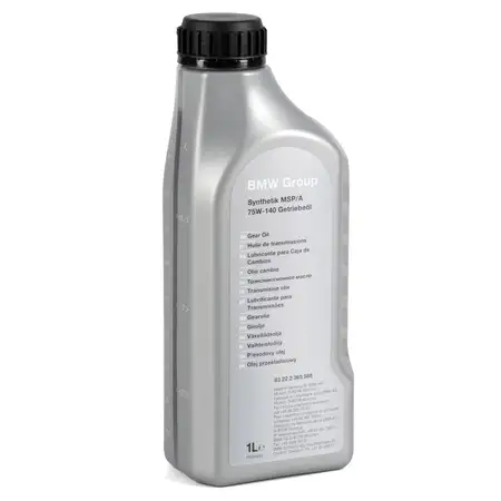 1L 1 Liter ORIGINAL BMW Hinterachs-Getriebe&ouml;l SYNTHETIK MSP/A 75W-140 83222365988