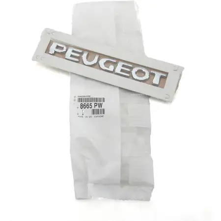 ORIGINAL Peugeot Emblem Plakette Logo Schriftzug Heckklappe 207 8665.PW