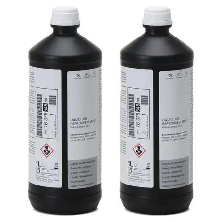 2 Liter ORIGINAL PSA K&uuml;hlerfrostschutz GLYSANTIN G70 1637854880 f&uuml;r C1 107 108