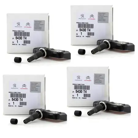 4x ORIGINAL PSA Reifendrucksensor C4 I C5 II III C6 C8 207 307 407 508 I 607 807 5430.T4