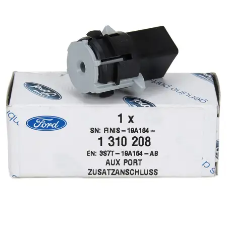 ORIGINAL Ford Adapter AUX IN Anschluss Stecker FOCUS II MONDEO III &amp; IV 1310208