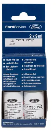 ORIGINAL Ford Lackstift Set MAGNETIC GRAU + Klarlack 2x 9ml 2573852