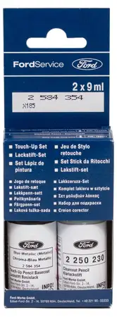 ORIGINAL Ford Lackstift Set CHROMA BLAU + Klarlack 2x 9ml 2584354