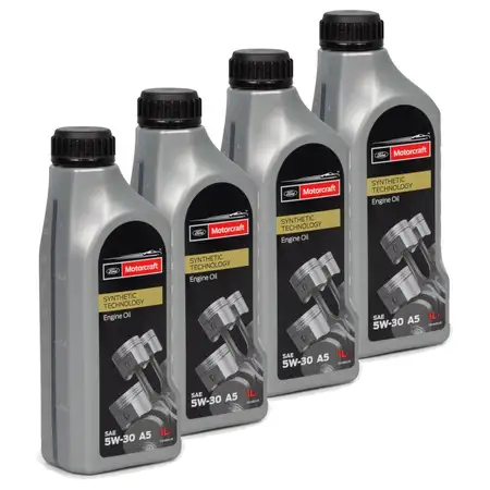 4L 4 Liter ORIGINAL Ford MOTORCRAFT A5 Motor&ouml;l &Ouml;l 5W-30 5W30 WSS-M2C913 15CF53